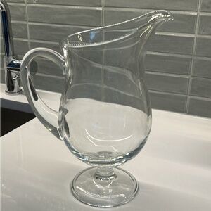 Elegant Clear Glass Pitcher